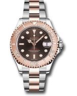  *Pre-Owned* Rolex Steel and Everose Gold Rolesor Yacht-Master 37 Watch - Chocolate Dial - Oyster Bracelet