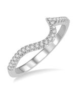 Azura Antigua Muse Curved Diamond Wedding Band
