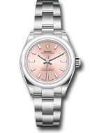  *Pre-Owned* Rolex Oyster Perpetual 28 Watch - Domed Bezel - Pink Index Dial - Oyster Bracelet