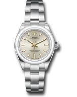  *Pre-Owned* Rolex Oyster Perpetual 28 Watch - Domed Bezel - Silver Index Dial - Oyster Bracelet
