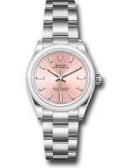 *Pre-Owned* Rolex Oyster Perpetual 31 Watch - Domed Bezel - Pink Index Dial - Oyster Bracelet