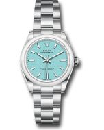  *Pre-Owned* Rolex Oyster Perpetual 31 Watch - Domed Bezel - Turquoise Blue Index Dial - Oyster Bracelet