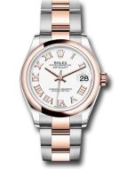  *Pre-Owned* Rolex Steel and Everose Gold Datejust 31 Watch - Domed Bezel - RosÃ© Index Dial - Oyster Bracelet