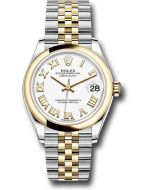  *Pre-Owned* Rolex Steel and Yellow Gold Datejust 31 Watch - Domed Bezel - White Roman Dial - Jubilee Bracelet