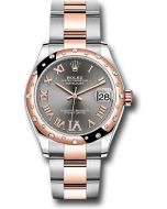  *Pre-Owned* Rolex Steel and Everose Gold Datejust 31 Watch - 24 Diamond Bezel - Mother-Of-Pearl Diamond Dial - Oyster Bracelet