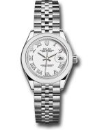  *Pre-Owned* Rolex Steel Lady-Datejust 28 Watch - Domed Bezel - White Roman Dial - Jubilee Bracelet