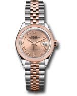  *Pre-Owned* Rolex Everose Rolesor Lady-Datejust Watch - Domed Bezel - RosÃ© Roman Dial - Jubilee Bracelet