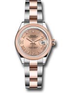  *Pre-Owned* Rolex Everose Rolesor Lady-Datejust Watch - Domed Bezel - RosÃ© Roman Dial - Oyster Bracelet