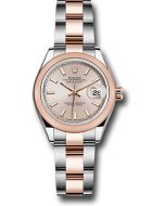  *Pre-Owned* Rolex Steel and Everose Gold Rolesor Lady-Datejust 28 Watch - Domed Bezel - Sundust Index Dial - Oyster Bracelet