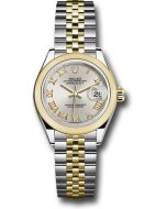  *Pre-Owned* Rolex Steel and Yellow Gold Rolesor Lady-Datejust 28 Watch - Domed Bezel - Silver Roman Dial - Jubilee Bracelet