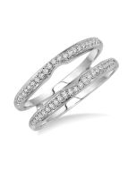 Lustria Magnifica Diamond Insert Ring White Gold Diamond Wrap & Enhancer