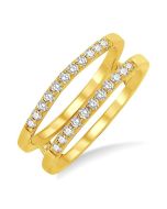 Harmoniae Diamond Insert Ring Yellow Gold Diamond Wrap & Enhancer