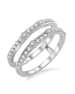 Nocturne Diamond Insert Ring White Gold Diamond Wrap & Enhancer