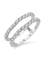 Umbria Wrenna Diamond Insert Ring White Gold Diamond Wrap & Enhancer