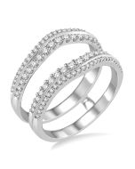 Seraph Diamond Insert Ring White Gold Diamond Wrap & Enhancer