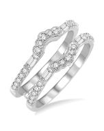 Veritas Diamond Insert Ring White Gold Diamond Wrap & Enhancer