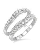 OnLysLo VerSolTh 14K White Gold Diamond Ring