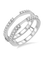 Tranquilla Diamond Insert Ring White Gold Diamond Wrap & Enhancer