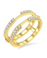 Ultima Diamond Insert Ring Yellow Gold Diamond Wrap & Enhancer