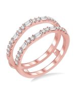 LinArSol 14K Rose Gold Diamond Ring