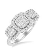 IsLoAr SolOnLux 14K White Gold Diamond Ring