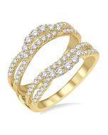 Thalia Diamond Insert Ring Yellow Gold Diamond Wrap & Enhancer
