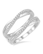 Umbria Vellora Diamond Insert Ring White Gold Diamond Wrap & Enhancer