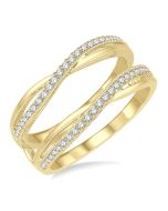 Celestria Diamond Insert Ring Yellow Gold Diamond Wrap & Enhancer