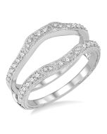Coronet Diamond Insert Ring White Gold Diamond Wrap & Enhancer