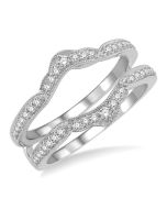 Celestine Diamond Insert Ring White Gold Diamond Wrap & Enhancer