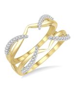 Prima Diamond Insert Ring White Gold Diamond Wrap & Enhancer