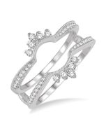 Freyja Diamond Insert Ring White Gold Diamond Wrap & Enhancer