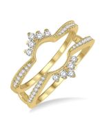 Aurelia Diamond Insert Ring Yellow Gold Diamond Wrap & Enhancer