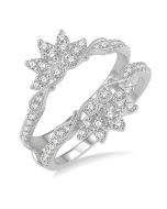 Maelia Diamond Insert Ring White Gold Diamond Wrap & Enhancer