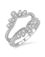 Umbria Xenith Diamond Insert Ring White Gold Diamond Wrap & Enhancer