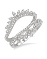 Tranquilla Valorae Diamond Insert Ring White Gold Diamond Wrap & Enhancer
