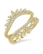 Zephyr Diamond Insert Ring Yellow Gold Diamond Wrap & Enhancer