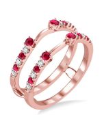 LinLysLin 14K Rose Gold Diamond Ring