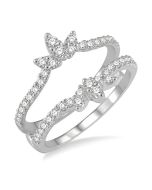 Carina Diamond Insert Ring White Gold Diamond Wrap & Enhancer