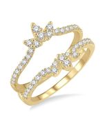Radiance Diamond Insert Ring Yellow Gold Diamond Wrap & Enhancer