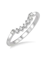 Aurelia Silhouette Zenith Curved Diamond Wedding Band
