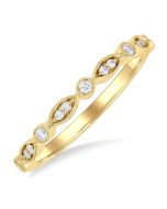 RaLoAe 14K Yellow Gold Diamond Ring