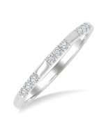 VioIsTh 14K White Gold Diamond Ring