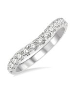 Azura Skylark Fable Curved Diamond Wedding Band