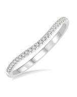 ElLuxCa 14K White Gold Diamond Ring