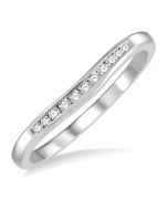 Bellona Arcadia Serenity Curved Diamond Wedding Band