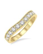 Azura Vista Meadow Curved Diamond Wedding Band