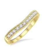 LysCaAe 14K Yellow Gold Diamond Ring