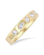 LysVelCa 14K Yellow Gold Diamond Ring