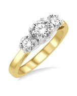 Dawn Signature Yellow Gold Diamond Engagement Ring